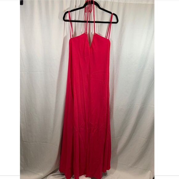 NWT! $328 Jill Jill Stuart Halter Crepe Gown Peony [ SZ 2 ]‎ - Picture 2 of 9